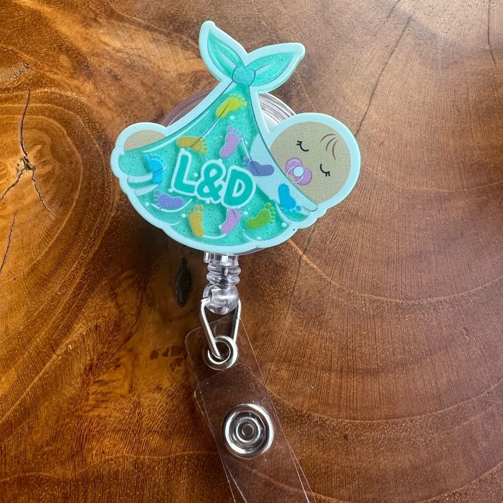 Labor & Delivery Nurse Baby Badge Reel